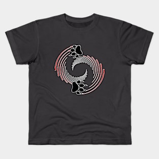 Cat Scratches Swirl Kids T-Shirt